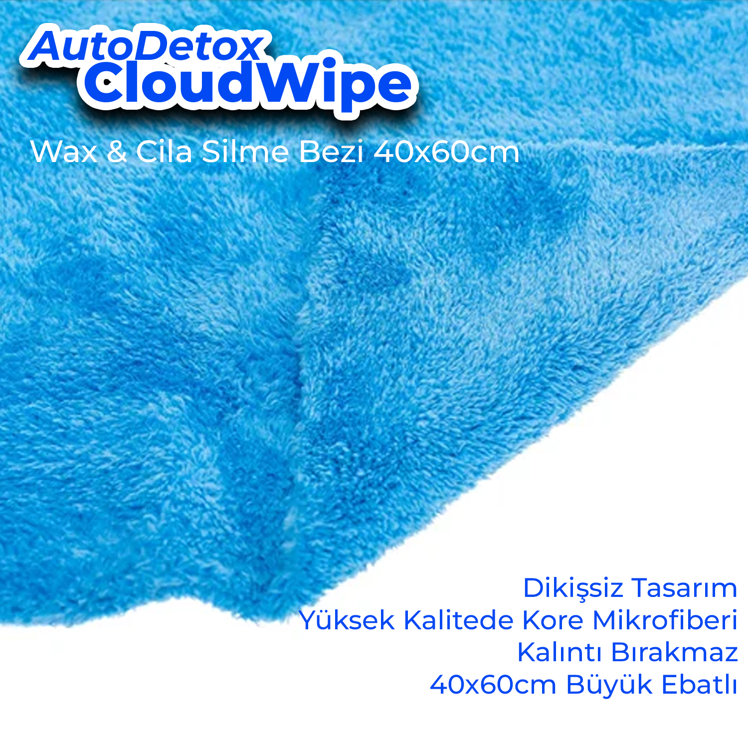AutoDetox CloudWipe 40x60cm - Cila ve Wax Silme Bezi - Görsel 4