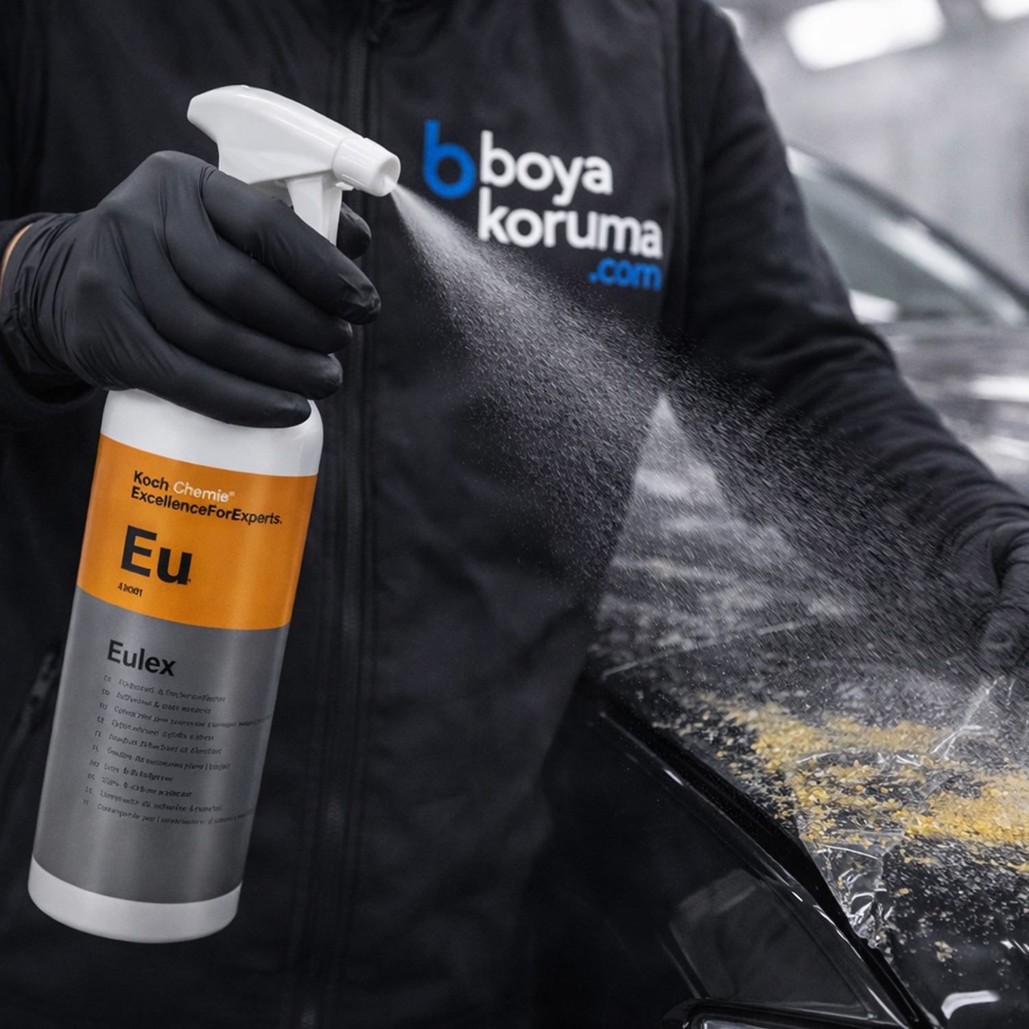Koch Chemie EULEX (EU) 1 Litre – Yapışkan, Zift ve Reçine Temizleyici, Profesyonel Solvent Bazlı Leke Çözücü - Görsel 3