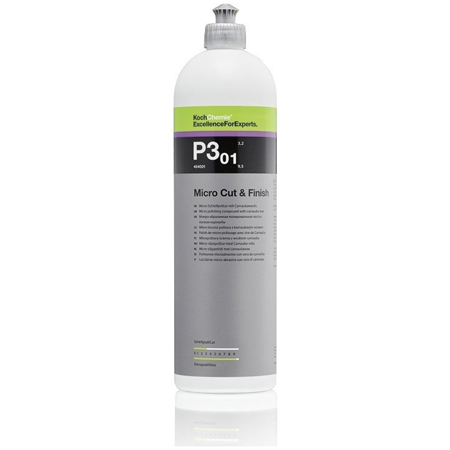 Koch Chemie P3.01 Micro Cut & Finish 1 Litre – Hare Giderici, İnce Çizik Giderici ve Carnauba Wax Koruma - Görsel 3