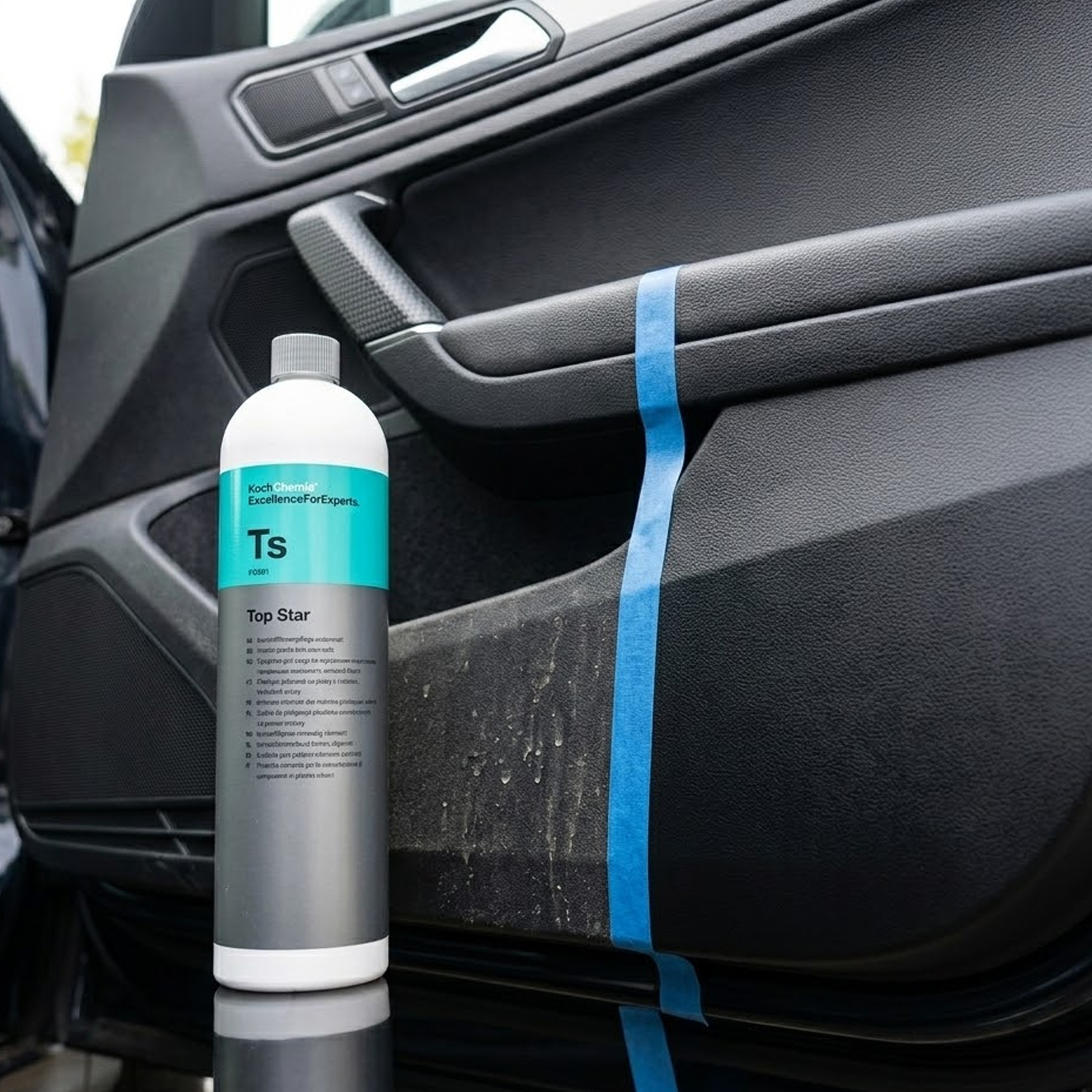 Koch Chemie TopStar (TS) 1 Litre – Plastik, Vinil ve Kauçuk Koruyucu, İpeksi Mat Görünüm - Görsel 2
