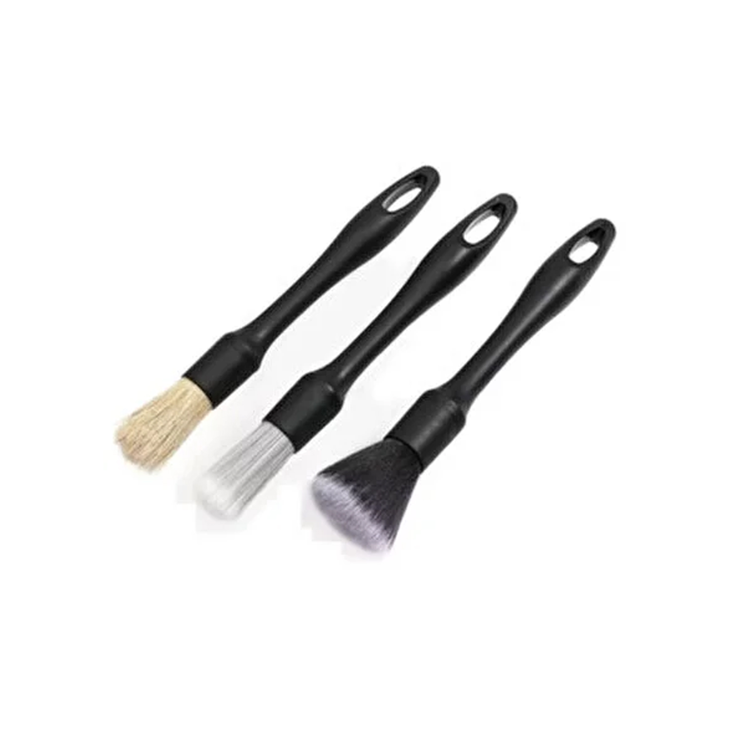 MacWag 3’lü Detay Fırçası Seti – Araç İçi & Dışı Hassas Temizlik Fırça Seti - Görsel 4