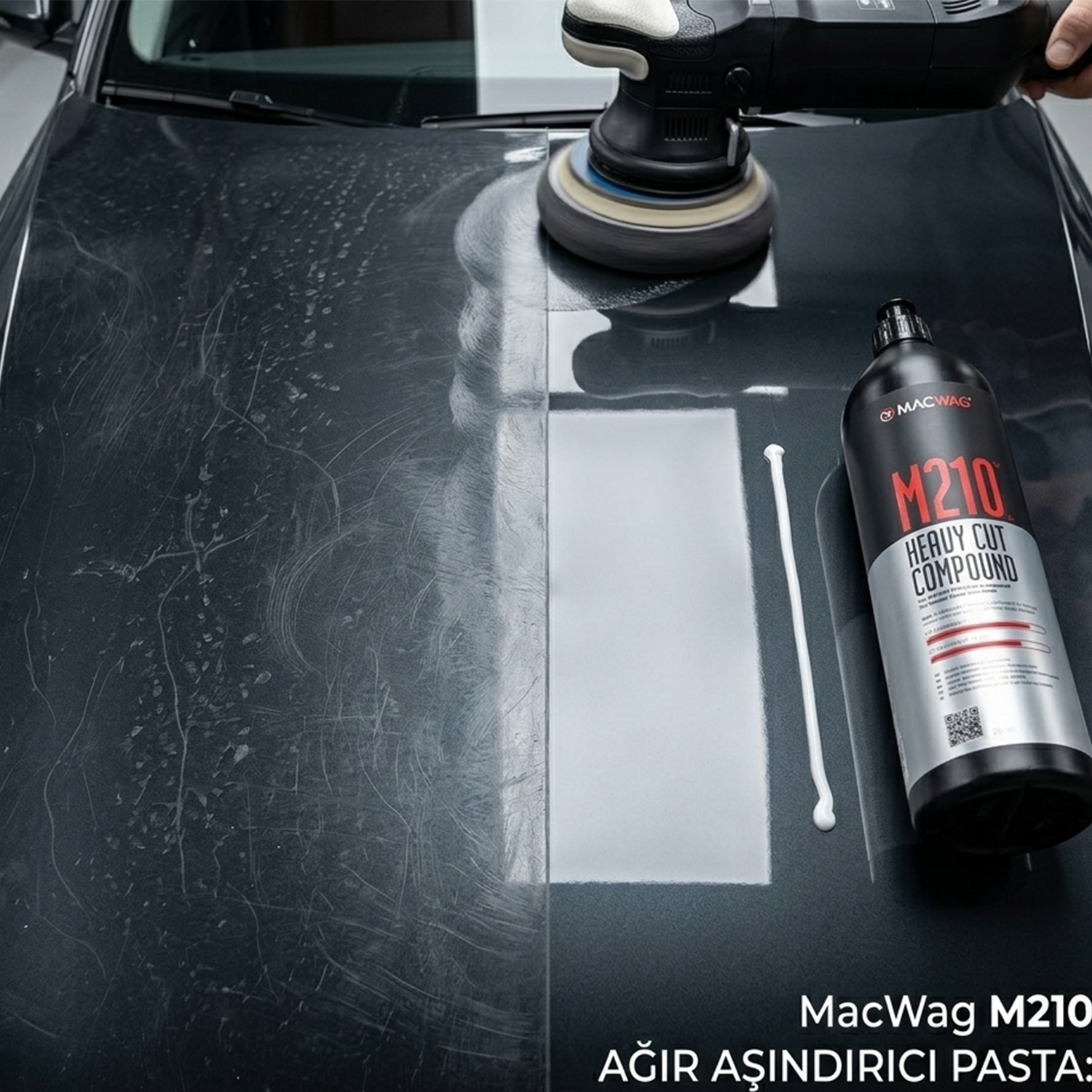 MacWag M.210 Heavy Cut Compound 1 Litre – Ağır Çizik Giderici Pasta - Görsel 2