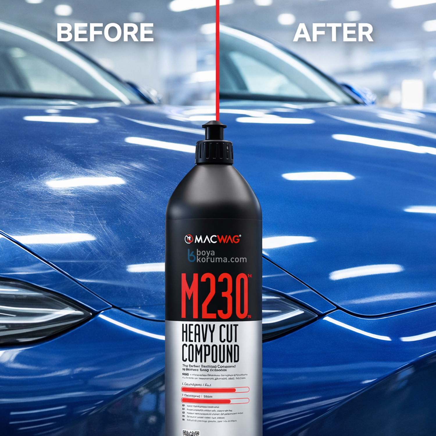 MacWag M.230 Heavy Cut Compound 1 Litre – Ağır Aşındırıcı Pasta - Görsel 2